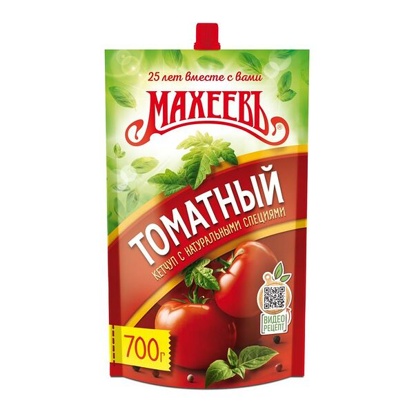 Кетчуп Махеевъ 700г томатный дой-пак