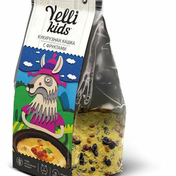 Кукурузная каша Yelli Kids с фруктами