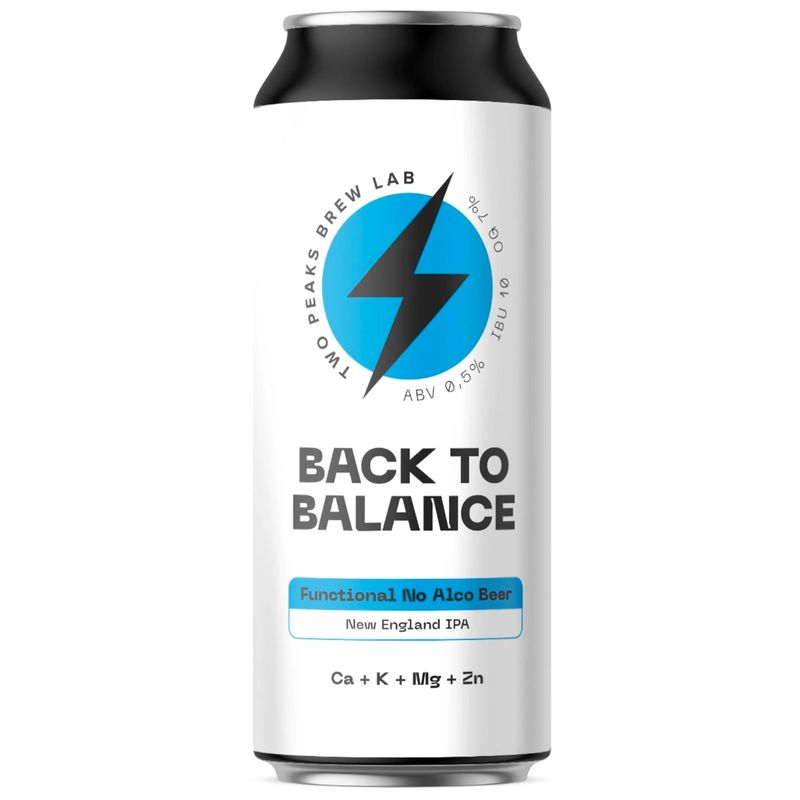 

Пивной напиток безалкогольный Two Peaks brew lab Back To Balance нефильтрованный неосветленный пастеризованный 450 мл