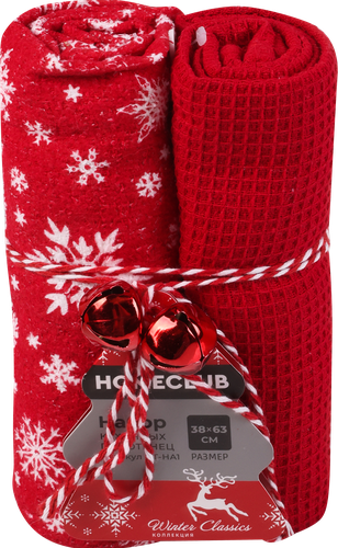 

Набор кухонных полотенец Homeclub 38x63 см, арт. BT-HA1 2 шт. в ассортименте