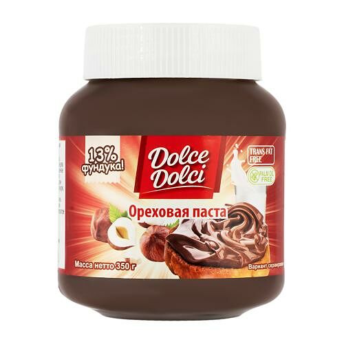 Шоколадная паста Dolce Dolci с фундуком 13% 350 г