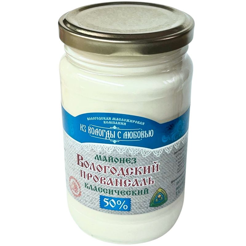 

Майонез Вологодский провансаль Классический 50% 330 г