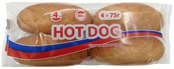 Булочка Щелковохлеб для хот-дога 4х75 г