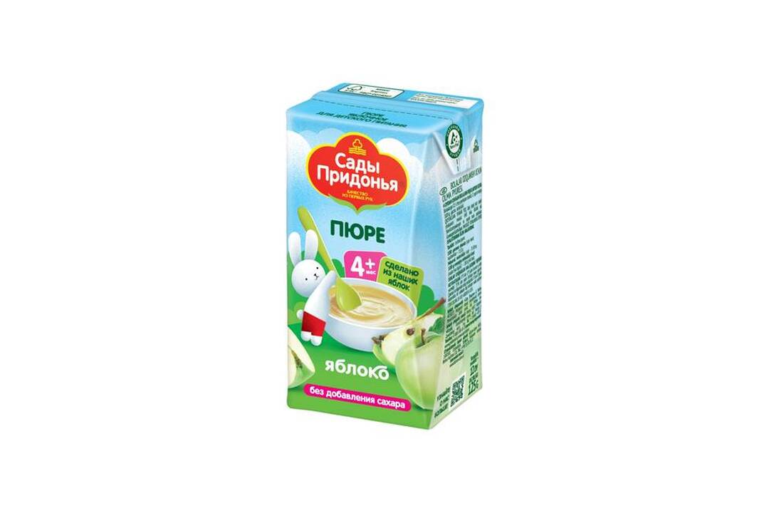 

Пюре Сады Придонья яблоко с 4 месяцев 125 г