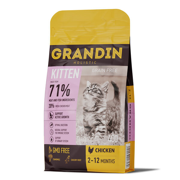 Сухой корм для котят Grandin с курицей