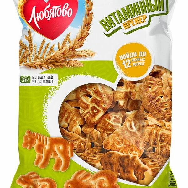 Крекер Любятово Витаминный 300 г