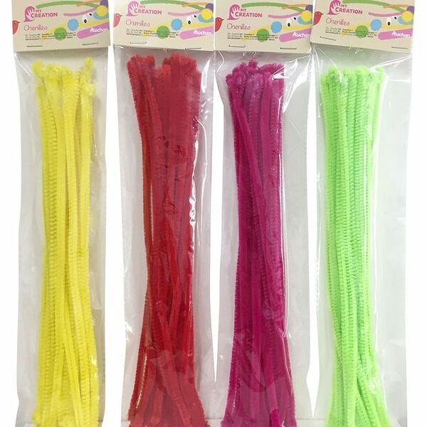 Проволока пушистая АШАН Красная птица, 20 шт