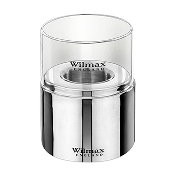

Подсвечник Wilmax England нержавеющая сталь серебряный цвет 8x10,5 см