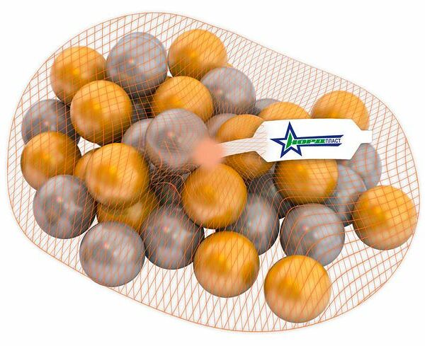 Шарики 6 см, 50 шт в ассортименте ТМ Нордпласт