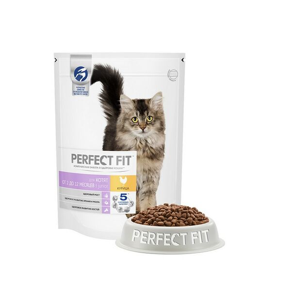Корм Perfect Fit сухой корм для котят с курицей 650г