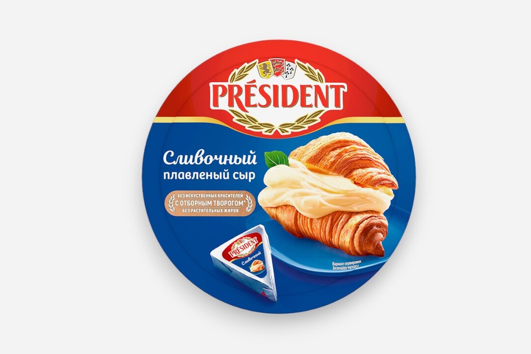 

Сыр плавленый President сливочный 45% БЗМЖ 140 г
