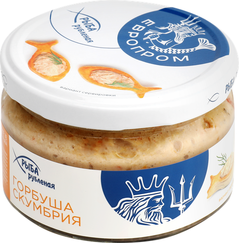 

Рыба консервированная Европром горбуша-скумбрия рубленая 180 г