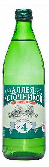 Вода минеральная Аллея Источников №4 газированная 500 мл