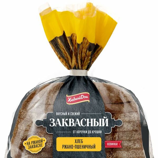 Хлеб Хлебный Дом заквасный ржано-пшеничный в нарезке 400 г