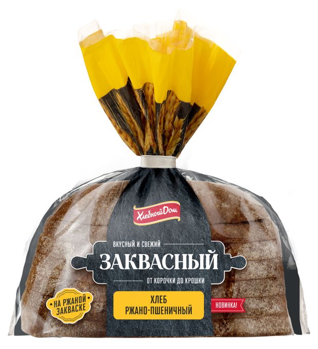 

Хлеб Хлебный Дом заквасный ржано-пшеничный в нарезке 400 г