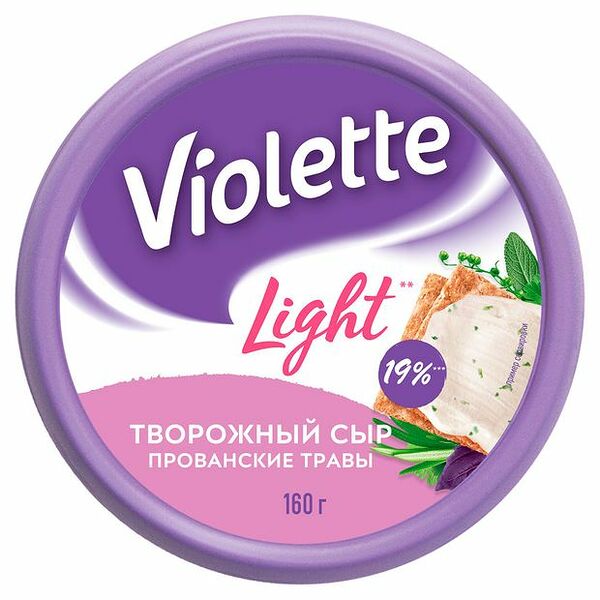Сыр творожный Violette Прованские травы 60%, 160г