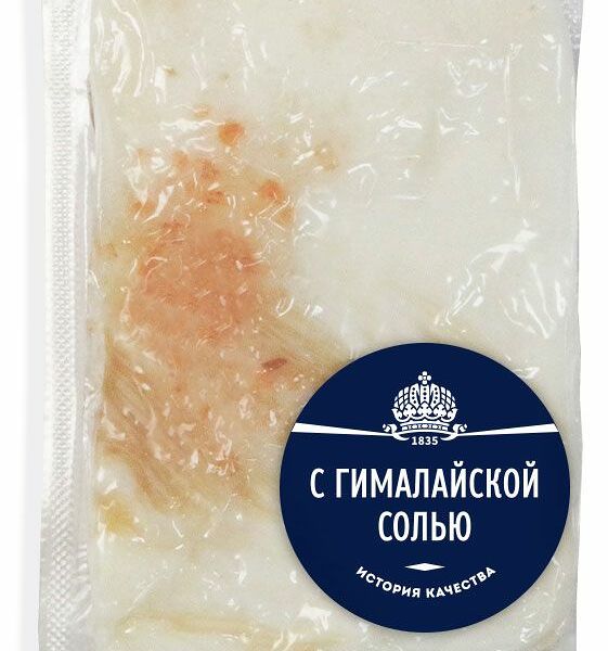 Сало Бахрушинъ соленое с Гималайской солью (0,2-0,5 кг), 1 упаковка ~ 0,3 кг