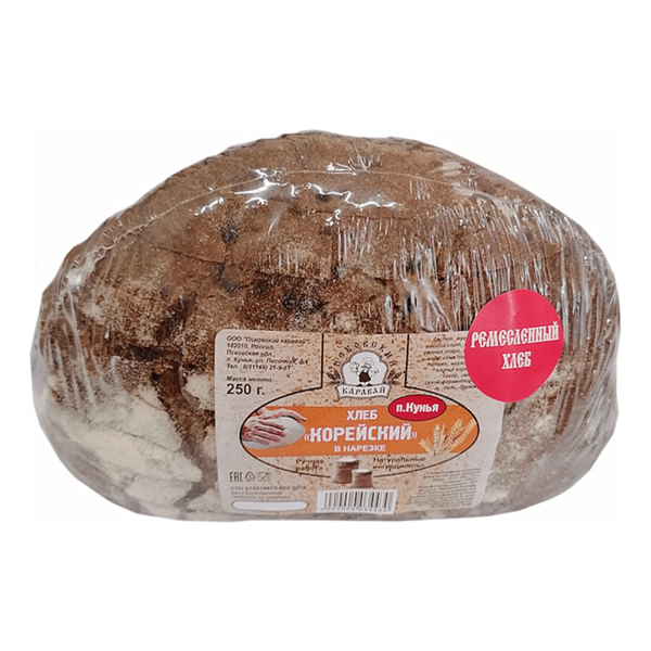 Хлеб Псковский ХК Корейский ржано-пшеничный в нарезке