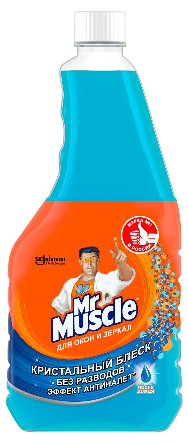 

Средство для стекол Mr.Muscle после дождя, сменная бутылка 500 мл