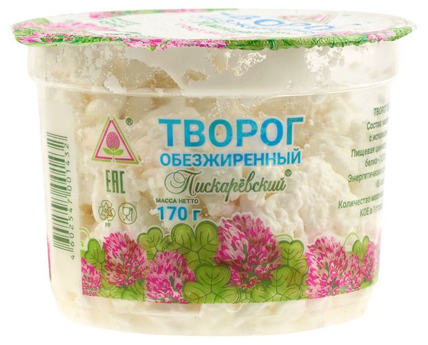 

Творог Пискаревский Молочный Завод обезжиренный 170 г