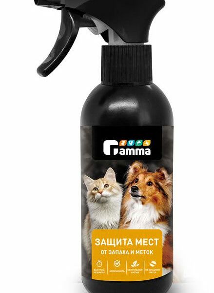 Спрей для животных Gamma Хорошие манеры для защиты мест не предназначенных для туалета, 250 мл 