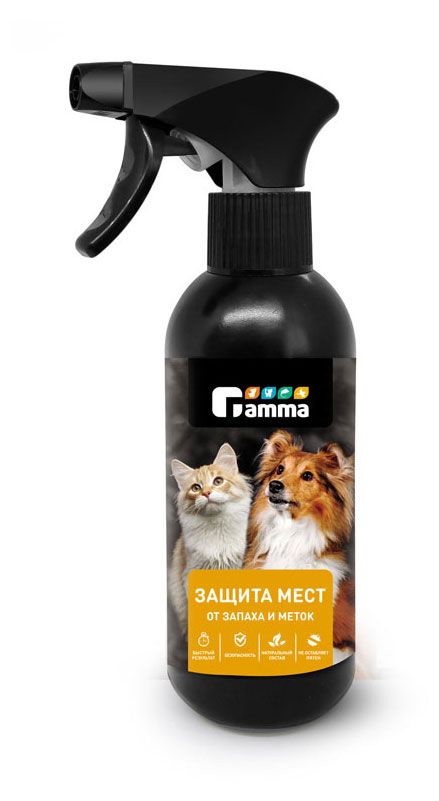 

Спрей для животных Gamma Хорошие манеры для защиты мест не предназначенных для туалета, 250 мл