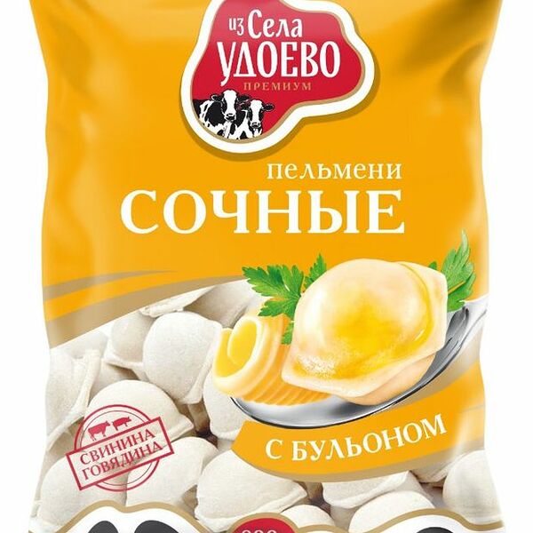 Пельмени Из Села Удоево Сочные 800г