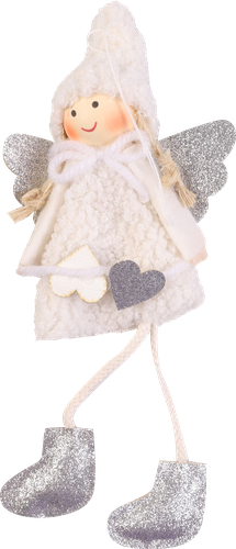 

Украшение елочное Homeclub Ангел с сердечком 22 см цвет в ассортименте 1 шт.