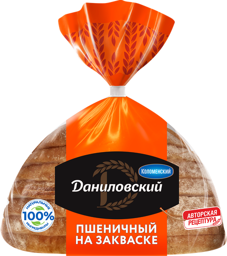 

Хлеб Коломенский Даниловский пшеничный на закваске нарезка 250 г