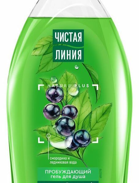 Гель для душа пробуждающий Чистая Линия Смородина и Ледниковая вода 750 мл