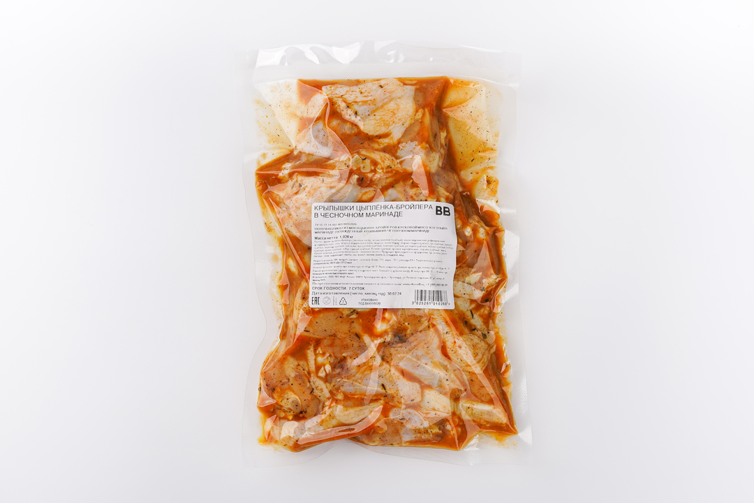 

Крылышки цыпленка-бройлера в чесночном маринаде