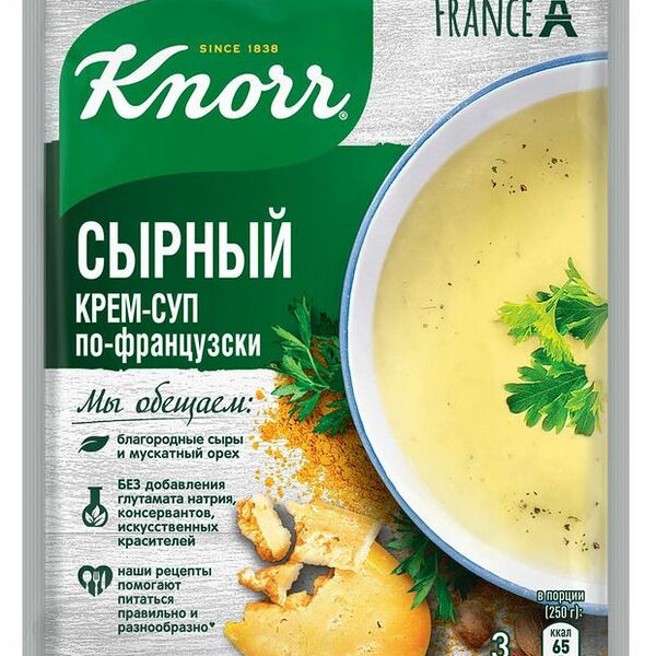 Крем-суп сырный по-французски Knorr