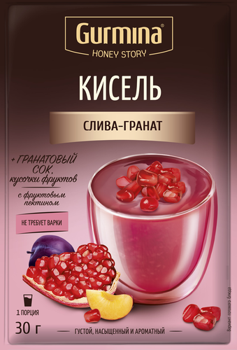 

Кисель Gurmina Слива-гранат 30 г