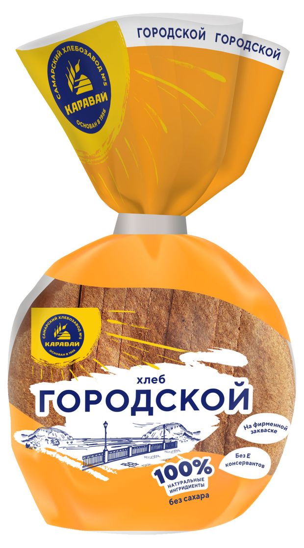

Хлеб Самарский хлебозавод №5 Городской в нарезке 500 г
