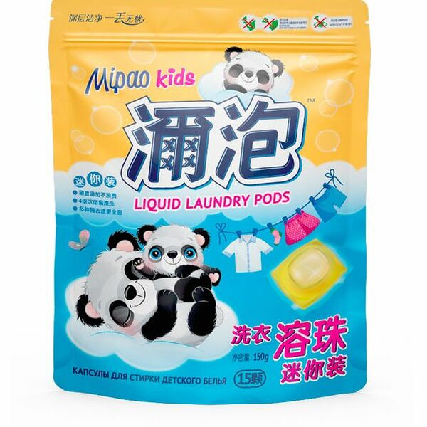 Капсулы Mipao для стирки детского белья жидкие 15шт