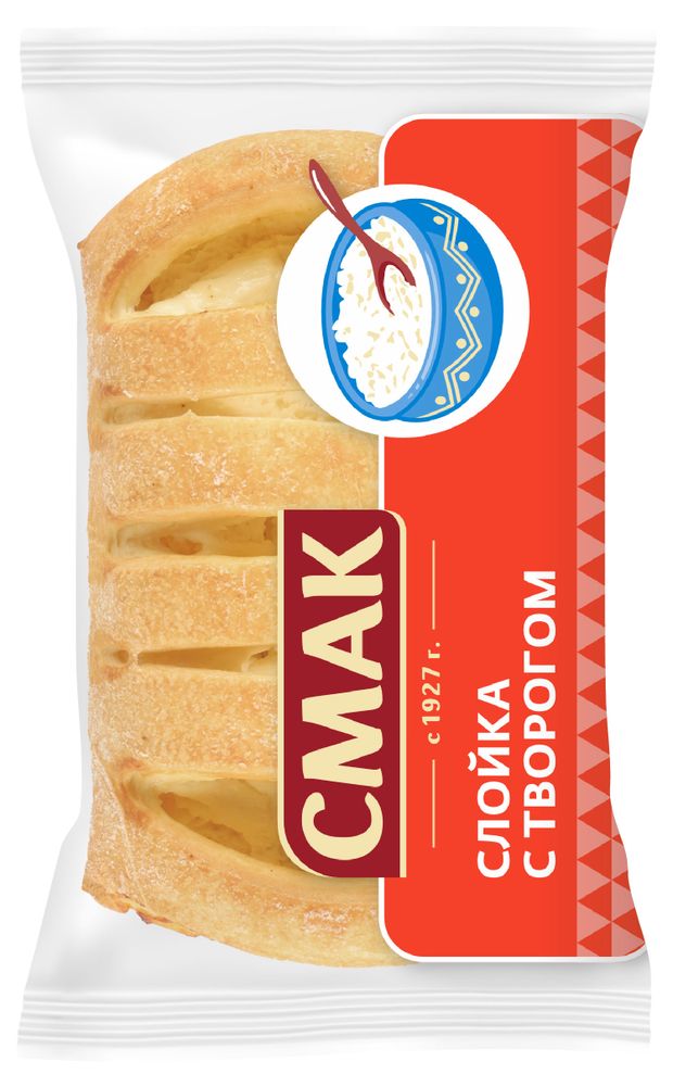 

Слойка Смак с творогом 100 г