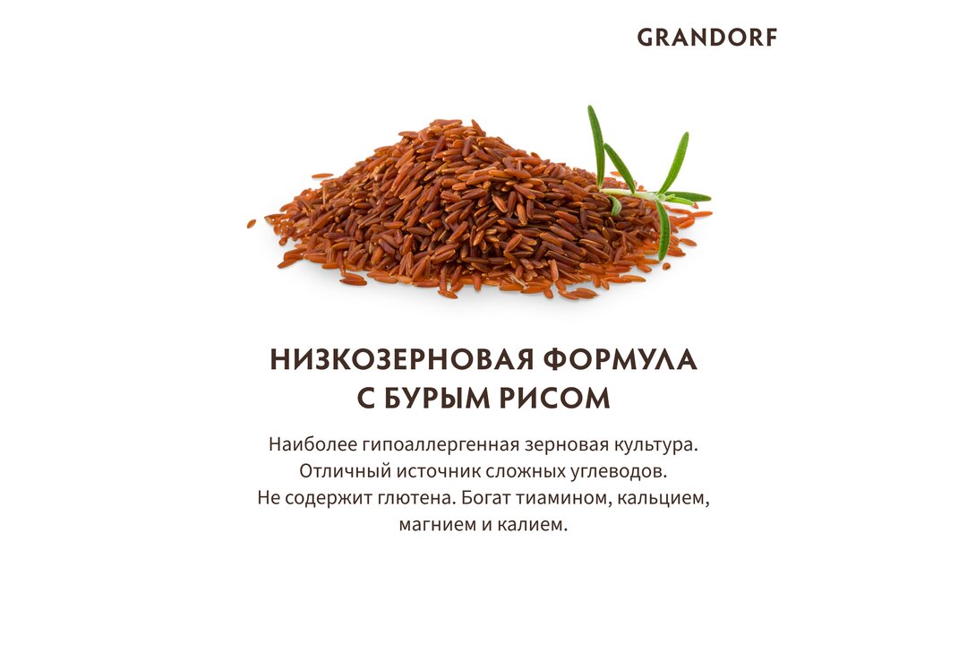 

Сухой корм Grandorf для взрослых собак мелких пород индейка с рисом 1 кг