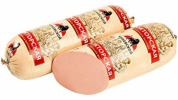 Колбаса вареная Каневской Докторская высший сорт ГОСТ вес