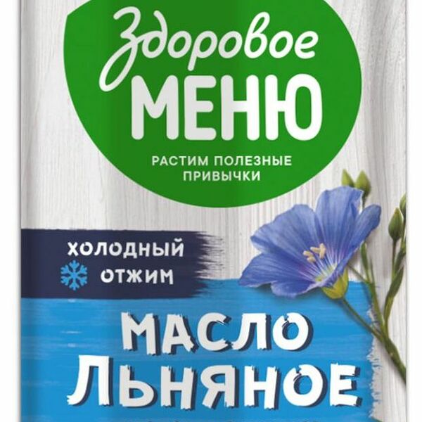 Масло льняное Здоровое меню Dr. Naturi Extra Virgin 250 мл
