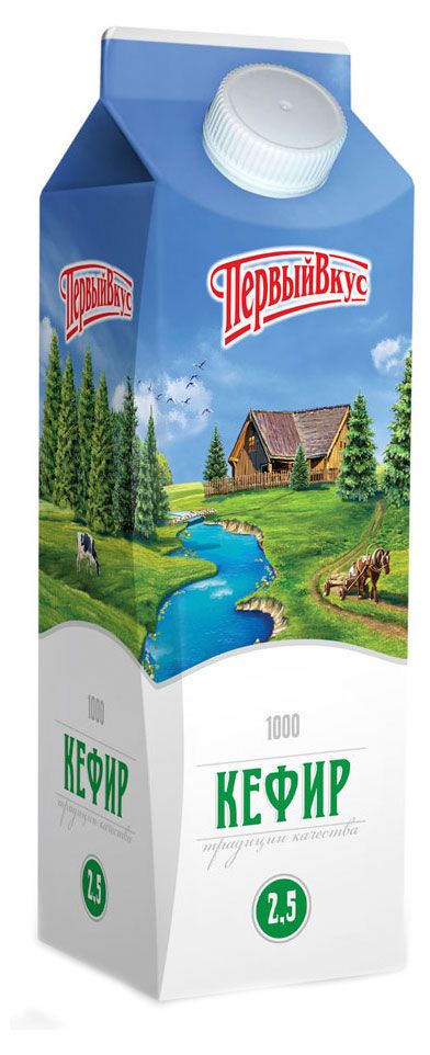 

Кефир Первый вкус 2.5% 1000 г