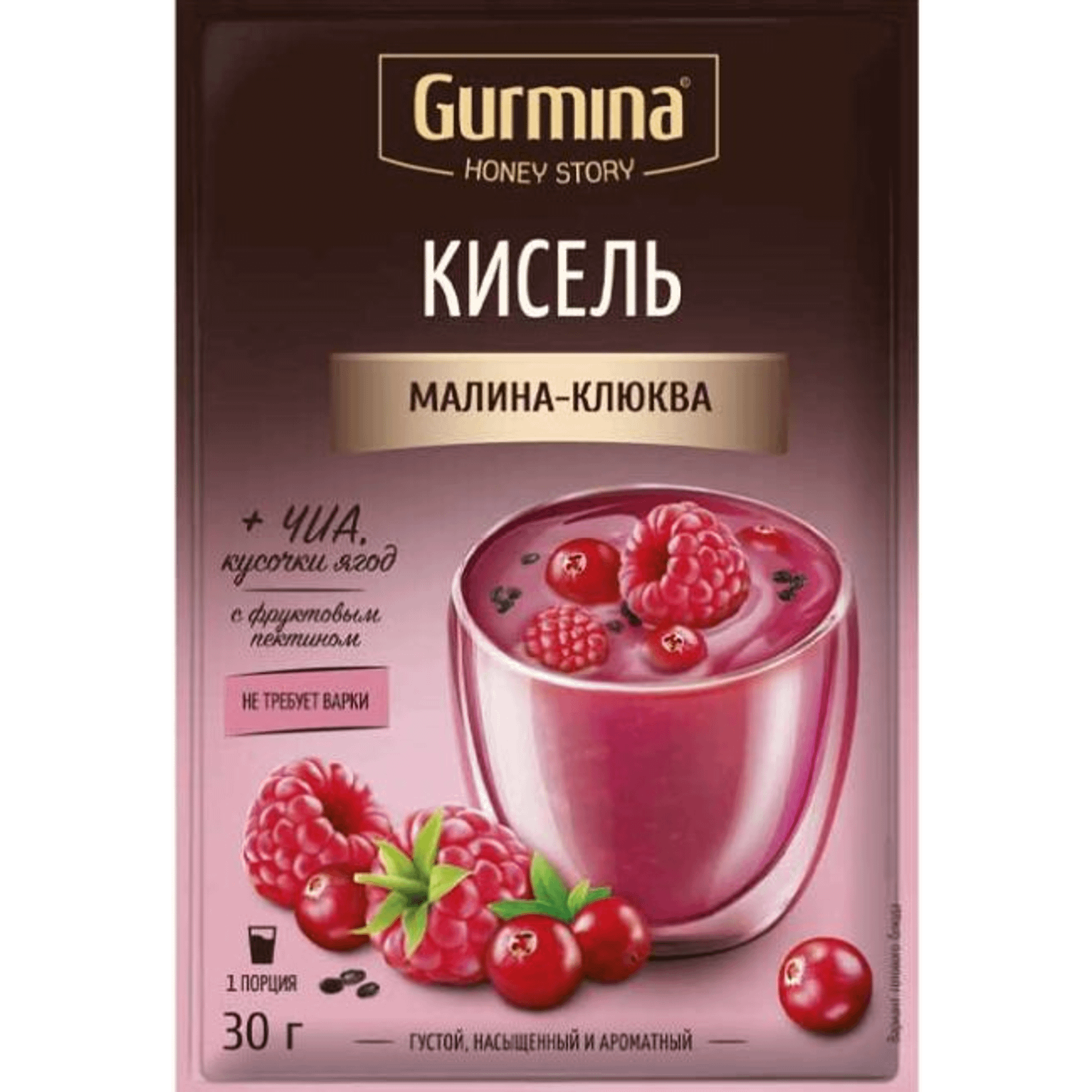 

Кисель Gurmina малина-клюква 30 г