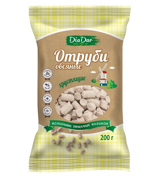 

Отруби DiaDar овсяные хрустящие 200 г