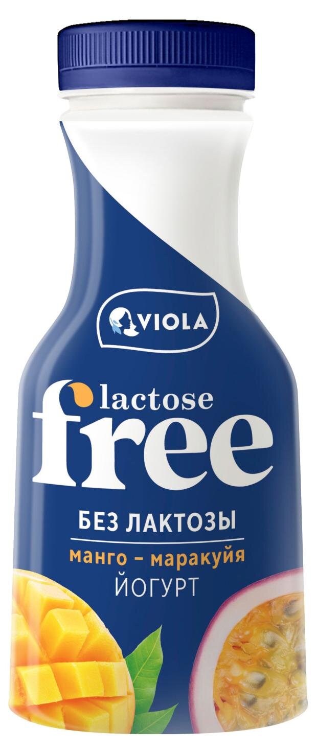 

Йогурт питьевой Viola Free Манго-маракуйя безлактозный 1.1% 270 г