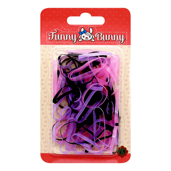 Набор разноцветных силиконовых резинок для волос Funny Bunny в ассортименте