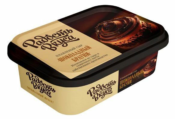 Сыр плавленный Радость вкуса Шоколадный брауни 30% БЗМЖ, 180г