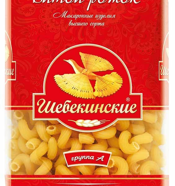 Макароны Шебекинские Витой рожок №388 450 г