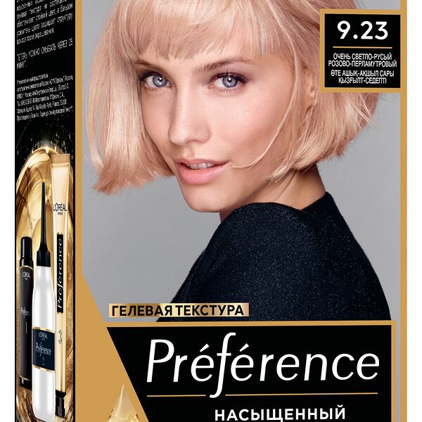 L'Oreal Paris Стойкая краска для волос Preference, оттенок 9.23 Очень светло-русый розово-перламутровый, 174 мл