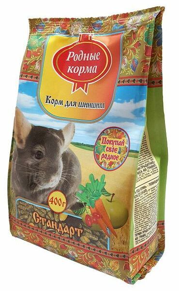 Корм для шиншилл Стандарт Родные корма 400 г