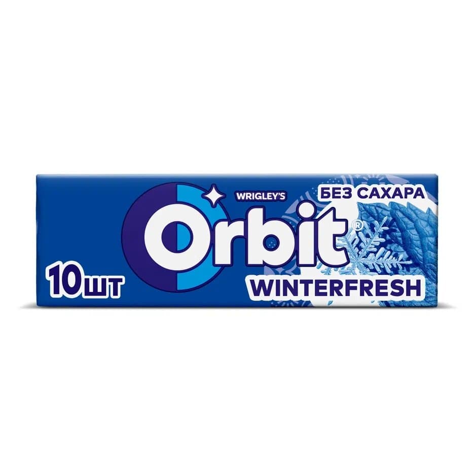 

Жевательная резинка Orbit Winterfresh без сахара 13.6 г