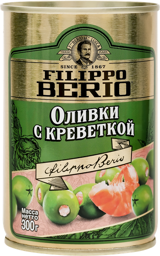 

Оливки Filippo Berio с креветками 300 г